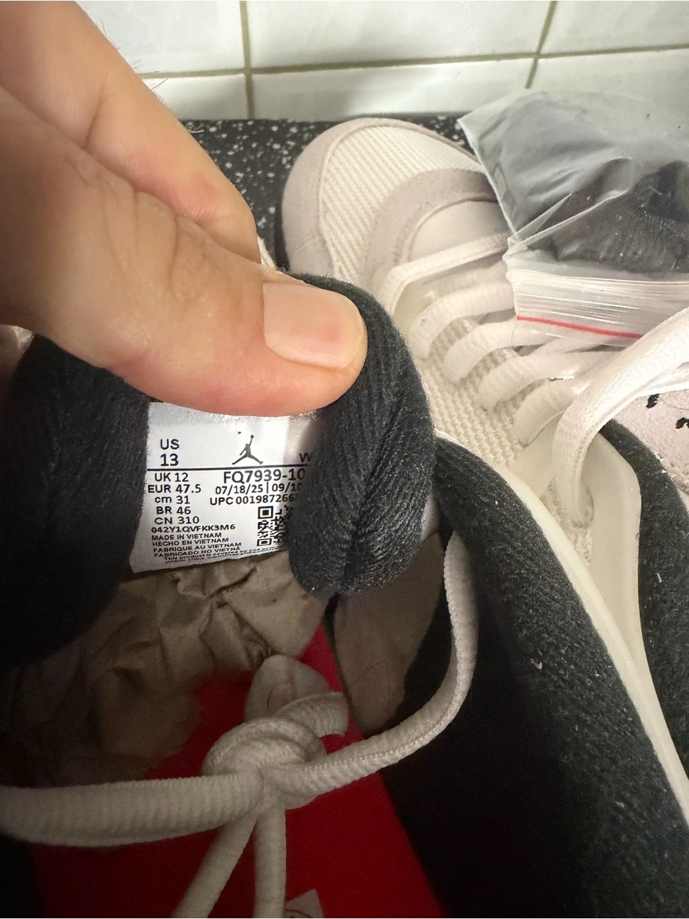 Nike Jordan 4 RPM low white black grey size 13 - Picture 8 of 14